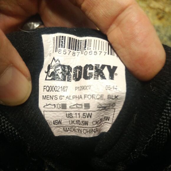 Rocky Alpha Force Waterproof 400G Insulated Public Service Combat Boot US 11.5 W - Picture 11 of 12
